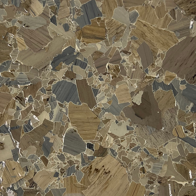 1” + 1/4” Brindle Flake - Obsidian Stone