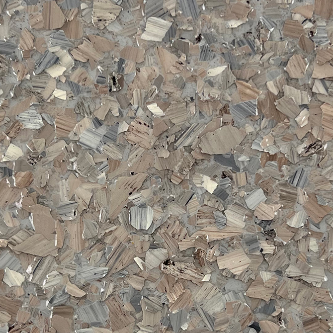1/4” Brindle Flake - Pumice Stone